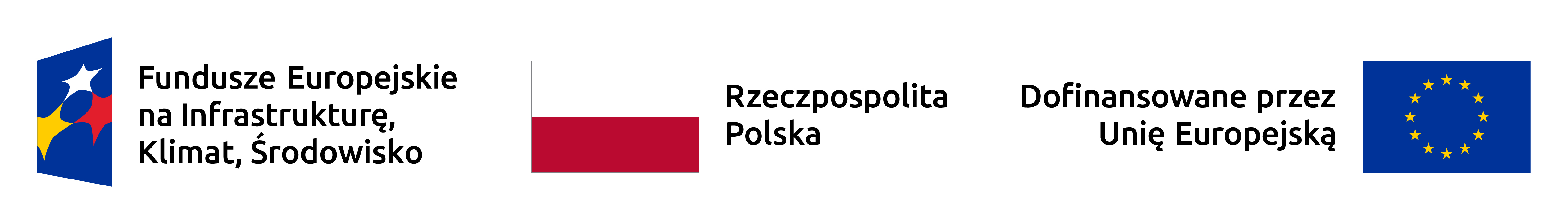 Pasek z logotypami Funduszy Europejskich, Rzeczypospolitej Polskiej i Unii Europejskiej.